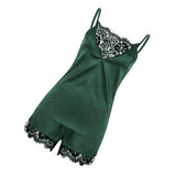 Max Women Ladies Sexy Lace Satin Sleepwear Cami Top and Shorts Pajama Set S