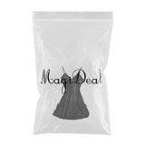 Max Women Black Sexy V-Neck Lace Trim Nightdress Sleepwear Sleeveless Pajama M