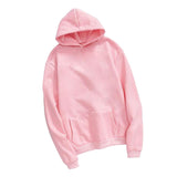 Women Mens Hooded Fleece Sweatshirt Casual Basic Pullover Sweatshirt 3XL