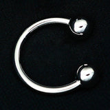 Max Fashion Button Brooch Spiral Buckle Shawl Clothing Collar Clip Silver