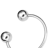Max Fashion Button Brooch Spiral Buckle Shawl Clothing Collar Clip Silver