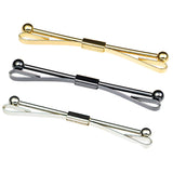 Max 3Pack Tie Collar Pin Shirt Clip Bar Brooch Wedding Suit Jewelry Gifts 2.4''