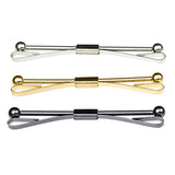 Max 3Pack Tie Collar Pin Shirt Clip Bar Brooch Wedding Suit Jewelry Gifts 2.4''