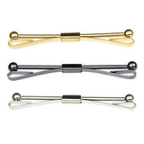 Max 3Pack Tie Collar Pin Shirt Clip Bar Brooch Wedding Suit Jewelry Gifts 2.4''