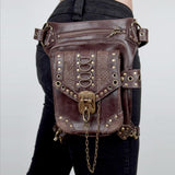 Max Retro Gothic Steampunk Rock Waist Pack Shoulder Bag Coin Purse Leg Bag