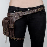 Max Retro Gothic Steampunk Rock Waist Pack Shoulder Bag Coin Purse Leg Bag