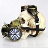 Maxbell Steampunk Gas Goggles with Mask Costume Halloween Party Props Antique Gold