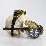 Maxbell Steampunk Gas Goggles with Mask Costume Halloween Party Props Antique Gold