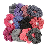 12Pcs Scrunchies Assorted Rubber Hair Band Elastic Hair Hair Accessories