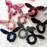 13 Pack Hair Scrunchies Rabbit Bunny Ear Scrunchie Velvet Hair Ties Bands