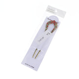 U Shape Hair Stick Red