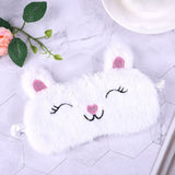 Max Maxb Cartoon Rabbit Shape Sleep Mask Eye Shade Cover for Women Girls Blindfold