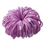 Max 100pcs Rubber Band Hair Ties Ponytail Holder Hair Accessories Purple