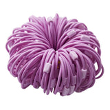 Max 100pcs Rubber Band Hair Ties Ponytail Holder Hair Accessories Purple