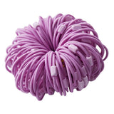 Max 100pcs Rubber Band Hair Ties Ponytail Holder Hair Accessories Purple