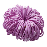 Max 100pcs Rubber Band Hair Ties Ponytail Holder Hair Accessories Purple