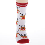 Christmas Holiday Casual Socks Cotton Crew Socks Christmas Elk