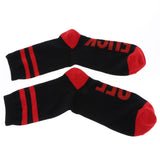 Funny Socks for Women Men Cotton Letter Print FUCK OFF Crew Socks Red