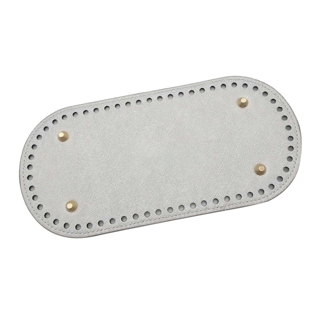 DIY Crochet Knitting Bag Bottom Insert Pad Shaper Nail Cushion Light Gray