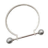 Maxbell High grade shallow gold clip Silver