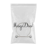 Maxbell High grade shallow gold clip Silver