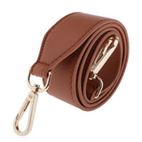 Women's Widen PU Leather Crossbody Bag Shoulder Bag Strap Handle 90cm Brown