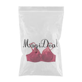 Max Special Pocket Bra for Fake Boobs Silicone Breast Forms Brassiere Red 34-75D