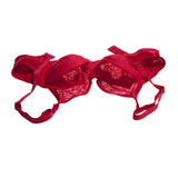 Max Special Pocket Bra for Fake Boobs Silicone Breast Forms Brassiere Red 34-75D