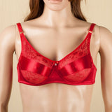 Max Special Pocket Bra for Fake Boobs Silicone Breast Forms Brassiere Red 36-80D