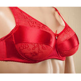 Max Special Pocket Bra for Fake Boobs Silicone Breast Forms Brassiere Red 36-80D