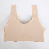 Max Pocket Bra Crop Top Silicone Fake Boobs for Mastectomy Brassiere Tank Top A