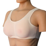 Max Pocket Bra Crop Top Silicone Fake Boobs for Mastectomy Brassiere Tank Top A