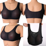 Max Maxb Black Sexy Full Coverage Special Pocket Bra Breast Form Crossdresser Bra D