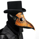 Maxbell Leather Plague Doctor Cosplay Steampunk Bird Goth Mask Halloween Costumes