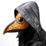 Maxbell Leather Plague Doctor Cosplay Steampunk Bird Goth Mask Halloween Costumes