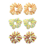 Max 2x Stripe Hair Scrunchies Hair Band Ponytail Holder Hair Ropes Hair Decors