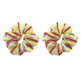 Max 2x Stripe Hair Scrunchies Hair Band Ponytail Holder Hair Ropes Hair Decors