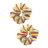 Max 2x Stripe Hair Scrunchies Hair Band Ponytail Holder Hair Ropes Hair Decors
