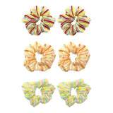 Max 2x Stripe Hair Scrunchies Hair Band Ponytail Holder Hair Ropes Hair Decors