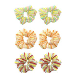 Max 2x Stripe Hair Scrunchies Hair Band Ponytail Holder Hair Ropes Hair Decors