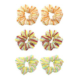 Max 2x Stripe Hair Scrunchies Hair Band Ponytail Holder Hair Ropes Hair Decors