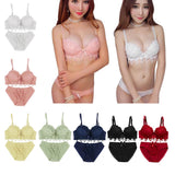 Padded Push Up Bra Set Women Lady Lace Floral Bra Set Underwear Lingerie 80B