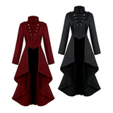 Max Retro Style Victorian Gothic Coat Jacket Medieval Tailcoat Outerwear M