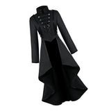Max Retro Style Victorian Gothic Coat Jacket Medieval Tailcoat Outerwear M