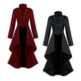 Max Retro Style Victorian Gothic Coat Jacket Medieval Tailcoat Outerwear M
