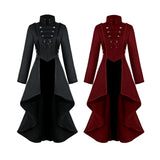 Max Retro Style Victorian Gothic Coat Jacket Medieval Tailcoat Outerwear M