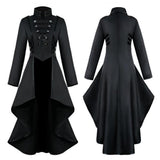 Max Retro Style Victorian Gothic Coat Jacket Medieval Tailcoat Outerwear M