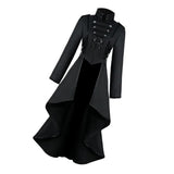 Max Retro Style Victorian Gothic Coat Jacket Medieval Tailcoat Outerwear L