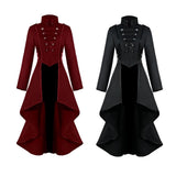 Max Retro Style Victorian Gothic Coat Jacket Medieval Tailcoat Outerwear L