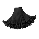 Max Ballroom Waltz Dance Swing Skirt Modern Tango Training Dress Costume Black